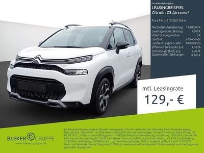 Gebraucht Citroën C3 Aircross Shine 110 PS (80 kW) 2023 Weiß SUV