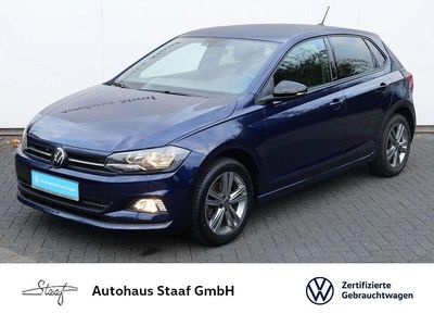Atlantik blue metallic Gebraucht 2021 VW Polo United Limousine | 17.880 € (Fairer Preis)