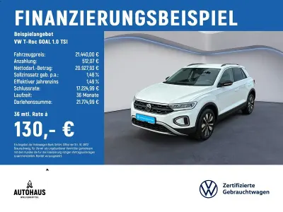 Gebraucht VW T-Roc Goal 116 PS (85 kW) 2025 Weiß SUV