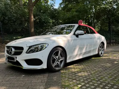 Gebraucht Mercedes C180 AMG 156 PS (114 kW) 2018 Weiß Cabrio