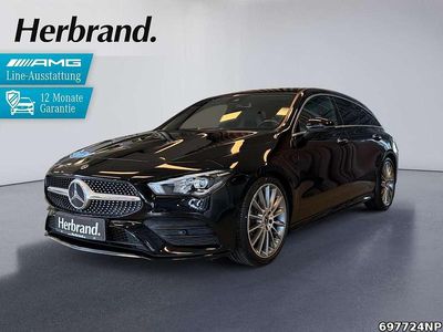 Gebraucht Mercedes CLA200 AMG line 163 PS (119 kW) 2020 Metalliclack kosmosschwarz Kombi