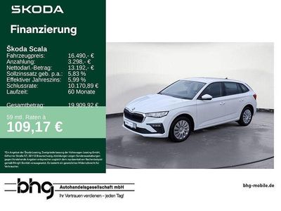 Gebraucht Skoda Scala Essence 95 PS (69 kW) 2025 Weiß Kleinwagen