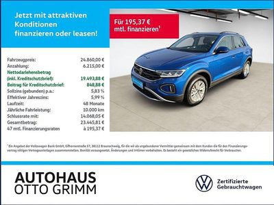 Gebraucht VW T-Roc Life 116 PS (85 kW) 2024 Ravennablau metallic (metallic) SUV