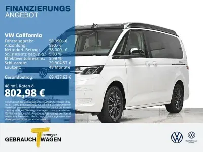 Neu VW California Beach 150 PS (110 kW) 2026 Weiß Van