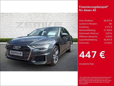Grau Gebraucht 2022 Audi A6 Sport Limousine | 46.875 € (Etwas zu teuer)