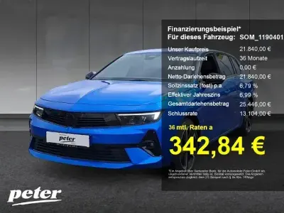 Gebraucht Opel Astra 131 PS (96 kW) 2024 Blau/typ aussenverkleidung dr Kleinwagen