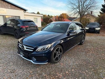 Gebraucht Mercedes C220 AMG line 170 PS (125 kW) 2018 Blau Kombi