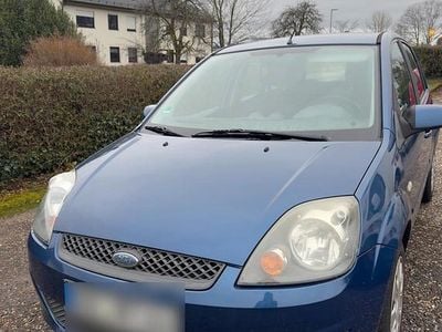 Gebraucht Ford Fiesta 69 PS (50 kW) 2008 Blau Kleinwagen
