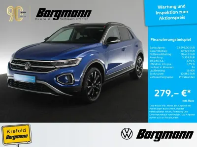 Gebraucht VW T-Roc Style 150 PS (110 kW) 2022 Ravennablau metallic (metallic) SUV
