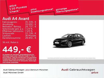 Schwarz Gebraucht 2021 Audi A4 Advanced Kombi | 35.339 € (Teuer)