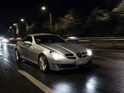 Gebraucht Mercedes SLK200 2LOOK Edition 184 PS (135 kW) 2009 Silber Cabrio