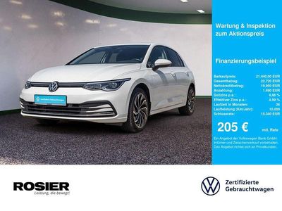 Usata VW Golf VIII Active 131 CV (96 kW) 2022 Bianco Berlina