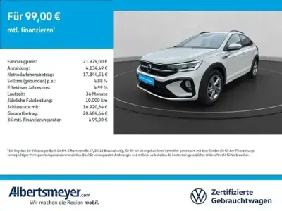 Brugt VW Taigo R-line 110 HK (80 kW) 2024 Grå SUV