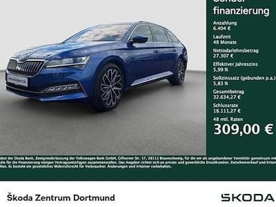 Blau Gebraucht 2023 Skoda Superb LAURIN & KLEMENT Kombi | 33.711 € (Superpreis)