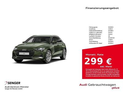 Distriktgrün metallic Gebraucht 2025 Audi A3 Advanced Plus Limousine | 33.990 € (Guter Preis)