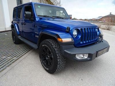 Gebraucht Jeep Wrangler Unlimited Sahara 200 PS (147 kW) 2018 Blau SUV