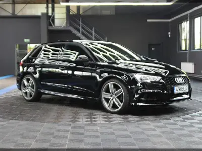 Używany Audi A3 S-Line 150 KM (110 kW) 2017 Czarny Sedan/Limuzyna