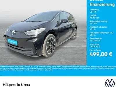 Nuova VW ID.3 Pure 125 kW (170 CV) 2026 Nero Utilitaria