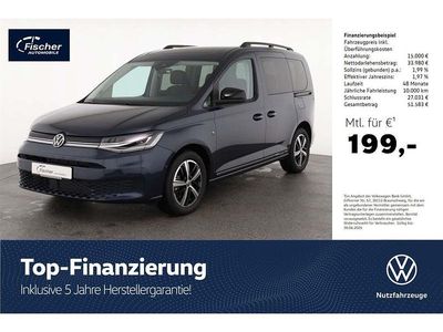 Neu VW Caddy Dark Label 122 PS (89 kW) 2025 Blau Van / Kleinbus