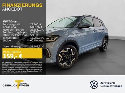 Neu VW T-Cross R-line 150 PS (110 kW) 2025 Blau SUV