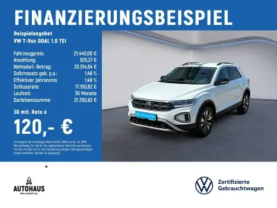 Gebraucht VW T-Roc Goal 116 PS (85 kW) 2025 Weiß SUV