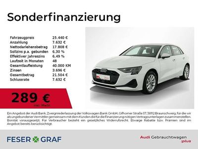 Gebraucht Audi A3 Ambiente 116 PS (85 kW) 2024 Arkonaweiß Limousine
