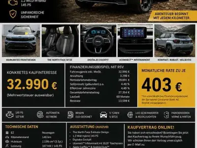 Neu Jeep Avenger North 145 PS (106 kW) 2026 Grau SUV
