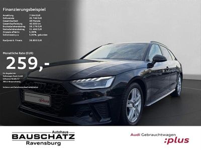 Schwarz Gebraucht 2024 Audi A4 S-Line Kombi | 38.850 € (Fairer Preis)