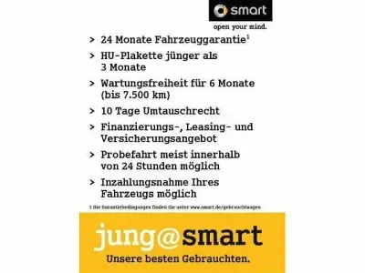 Gebraucht Smart ForTwo Electric Drive Exclusive 60 kW (82 PS) 2021 Black / black Cabrio