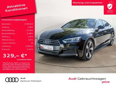 Gebraucht Audi A5 Sportback Sport 190 PS (139 kW) 2018 Mythosschwarz metallic Kleinwagen