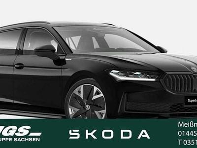 Neu Skoda Superb SportLine 204 PS (150 kW) 2025 Onyxschwarzmetallic Kombi