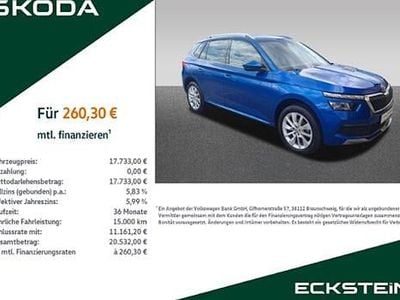 Blau Gebraucht 2021 Skoda Kamiq Clever SUV | 17.733 € (Guter Preis)