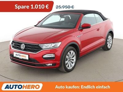 Second-hand VW T-Roc Cabriolet R-line 150 CP (110 kW) 2021 Roșu Cabrio