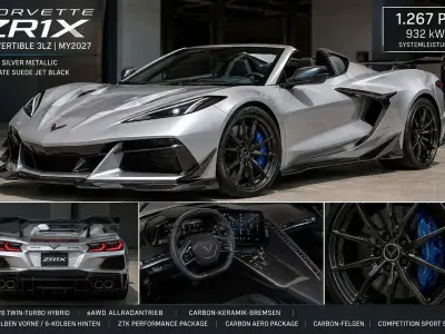 Neu Corvette ZR1 2026 Blade silver Cabrio