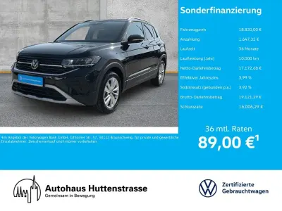 Gebraucht VW T-Cross Goal 95 PS (69 kW) 2025 Schwarz SUV