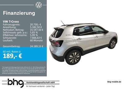 Gebraucht VW T-Cross Goal 95 PS (69 kW) 2025 Silber SUV