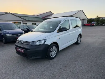 Gebraucht VW Caddy 122 PS (89 kW) 2021 Weiß Van / Kleinbus