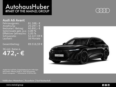 Neu Audi A6 S-Line 204 PS (150 kW) 2026 Mythosschwarz metallic Kombi