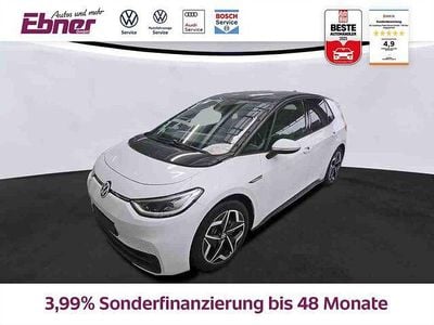 Gebraucht VW ID.3 Pro 150 kW (204 PS) 2020 Gletscherweiß schwarz (metallic) Kleinwagen