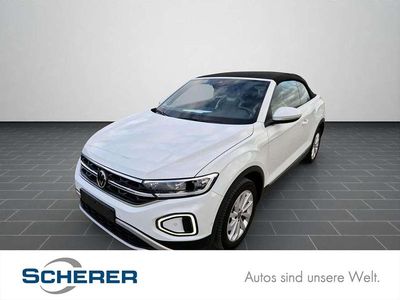 Gebraucht VW T-Roc Cabriolet Style 150 PS (110 kW) 2022 Pure white schwarz Cabrio
