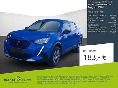 Gebraucht Peugeot e-2008 Active 100 kW (136 PS) 2022 Blau SUV