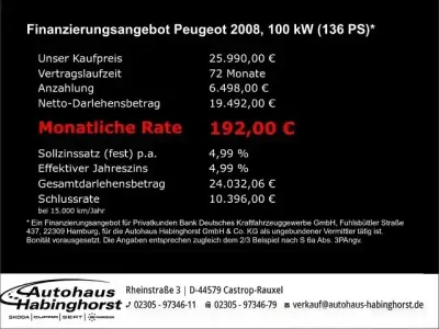 Neu Peugeot 2008 GT 145 PS (106 kW) 2026 Schwarz SUV