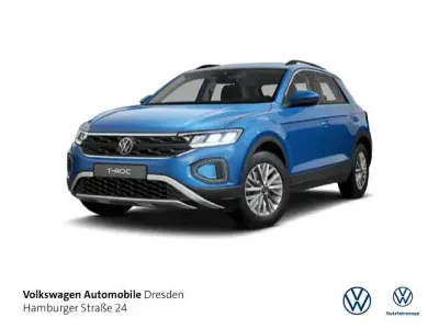 Gebraucht VW T-Roc Cabriolet Life 150 PS (110 kW) 2025 Ravennablau metallic/schwarz SUV
