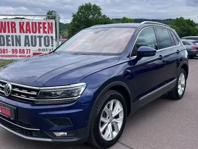 Używany VW Tiguan Highline 190 KM (139 kW) 2018 Niebieski SUV