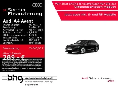 Gebraucht Audi A4 Basis 163 PS (119 kW) 2024 Schwarz Kombi