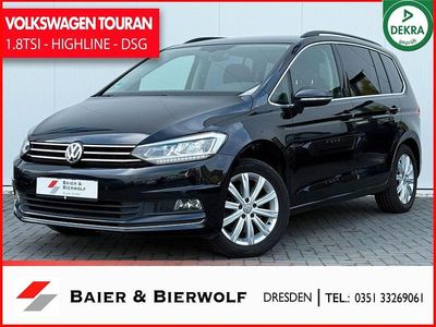 Gebraucht VW Touran Highline 179 PS (131 kW) 2017 Schwarz Van / Kleinbus