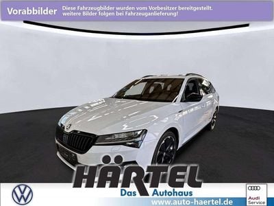 Gebraucht Skoda Superb SportLine 200 PS (147 kW) 2023 Moonweiß (white), metallic Kombi