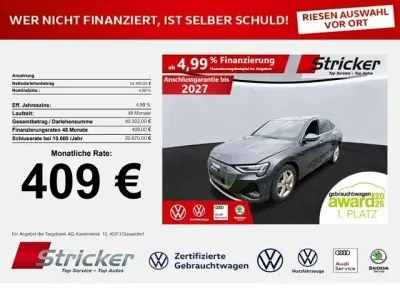 Gebraucht Audi e-tron Sportback S-Line 300 kW (408 PS) 2023 Grau SUV