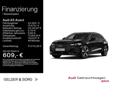Gebraucht Audi A5 Comfort 204 PS (150 kW) 2025 Mythosschwarz metallic Kombi