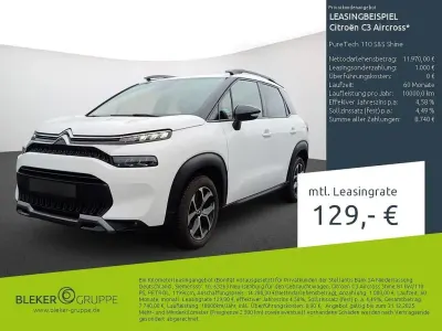 Brugt Citroën C3 Aircross Shine 110 HK (80 kW) 2023 Hvid SUV